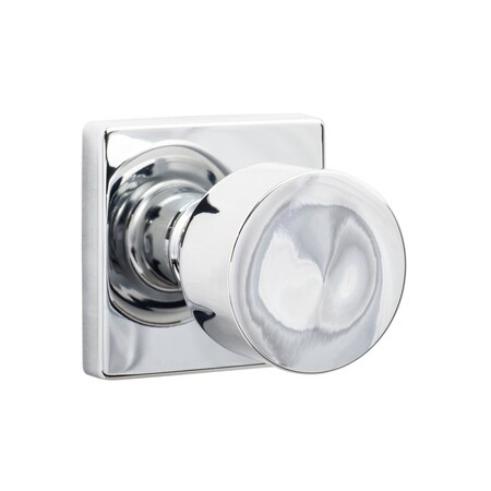 Sure-Loc Hardware Sure-Loc Hardware Bergen Square Passage Knobset, Polished Chrome BG101-SQ 26